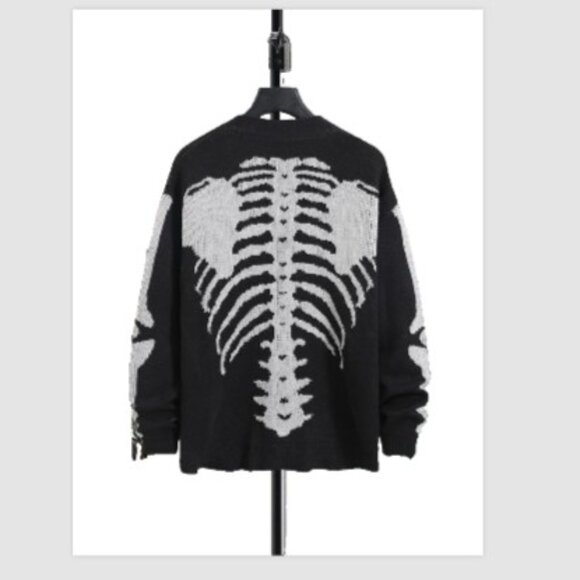 NEW Large TWENTY ONE PILOTS Cardigan -- Inspired Men's Cardigan Skeleton Sweater - Picture 2 of 8
